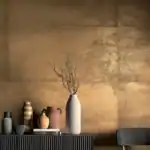 orange metal effect tile