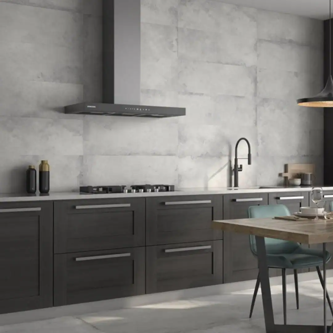 Grey Metal Effect Ceramic Wall Tile