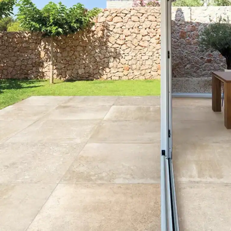 khaki square porcelain tile