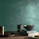 aged green metal effect tile