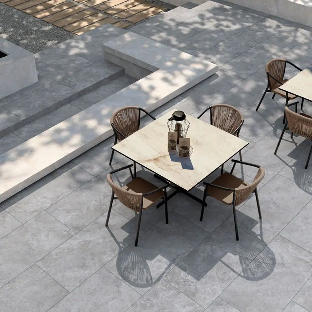 grey outdoor stone effect tile