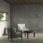 dark industrial concrete effect tile