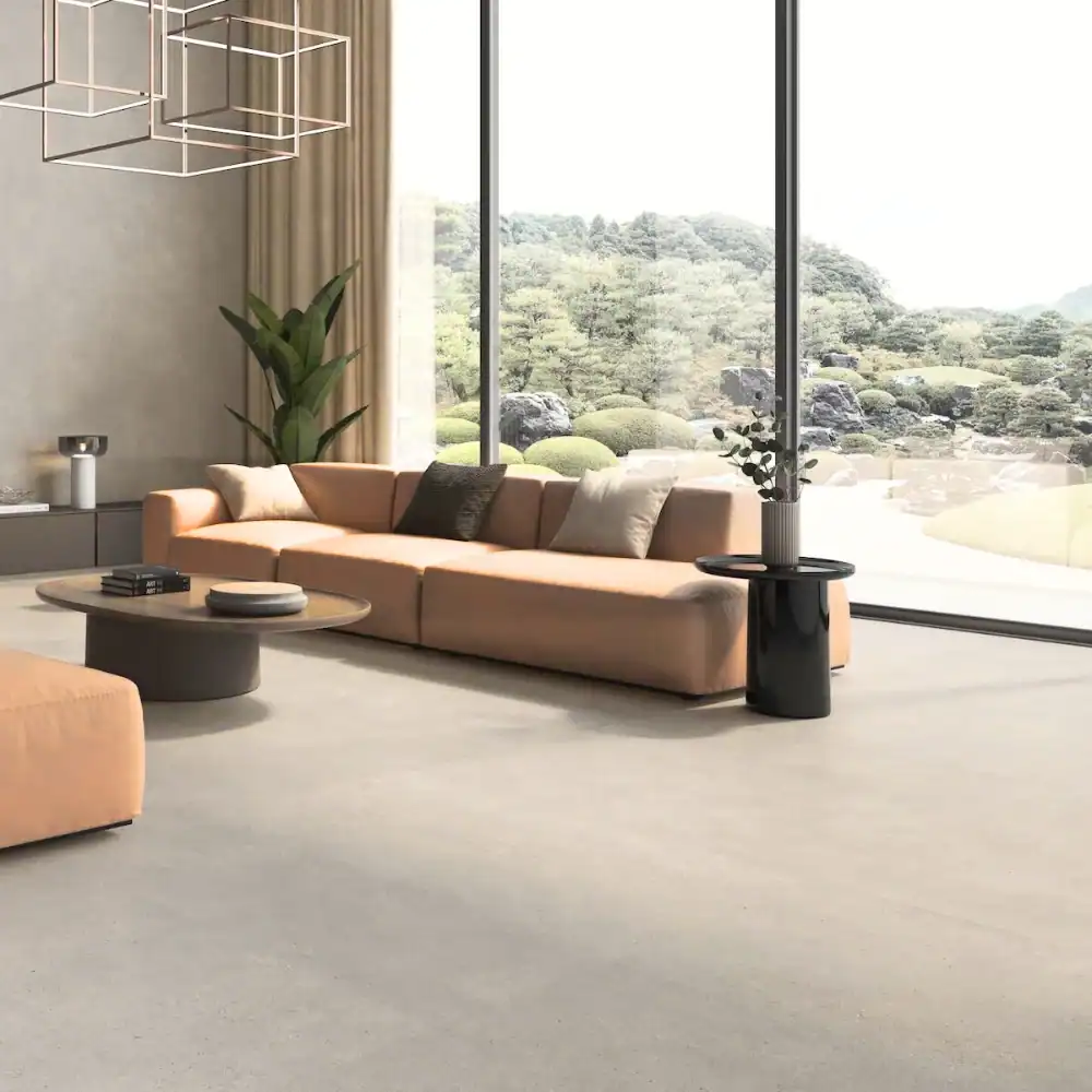 Warm Scandi Floor Tile in Porcelain