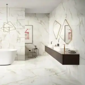 marble wall tile with gold veins