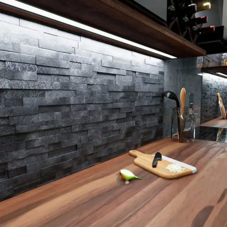 charcoal natural slate wall cladding