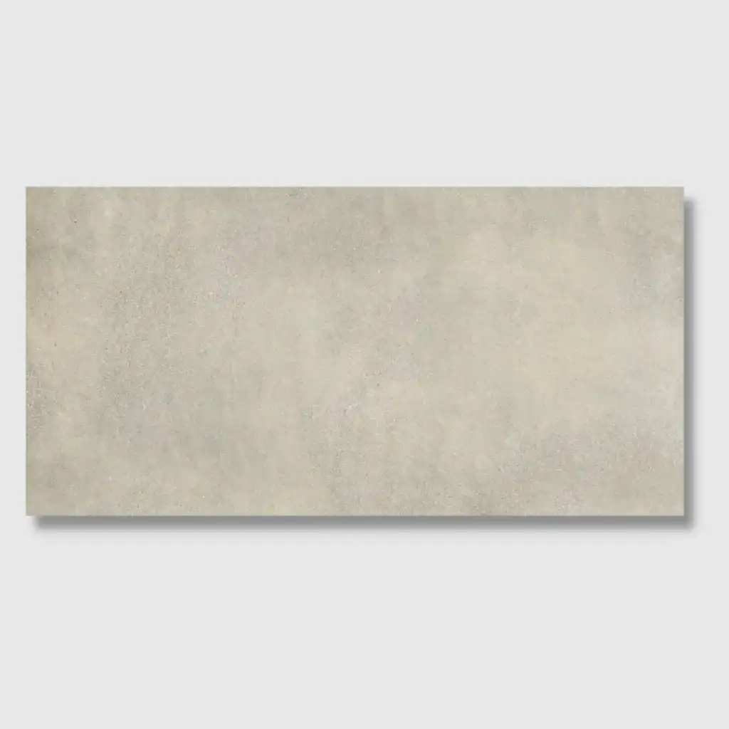 beige industrial concrete effect tile