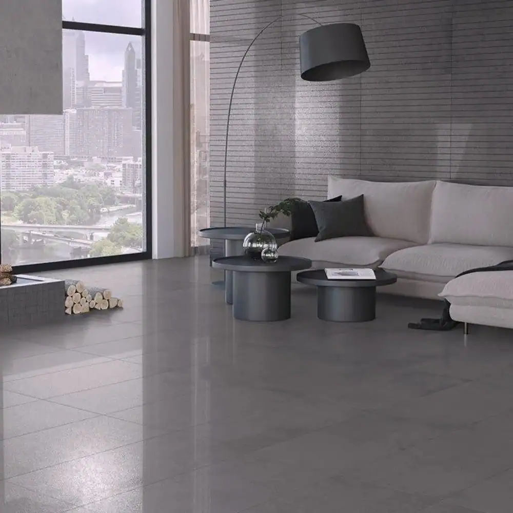 grey metal effect tile