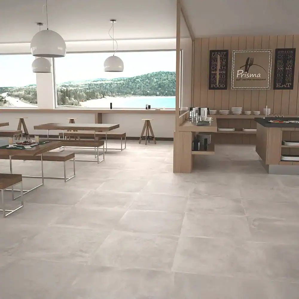 pearl concrete effect porcelain floor tile