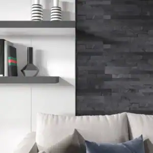 charcoal natural slate wall cladding