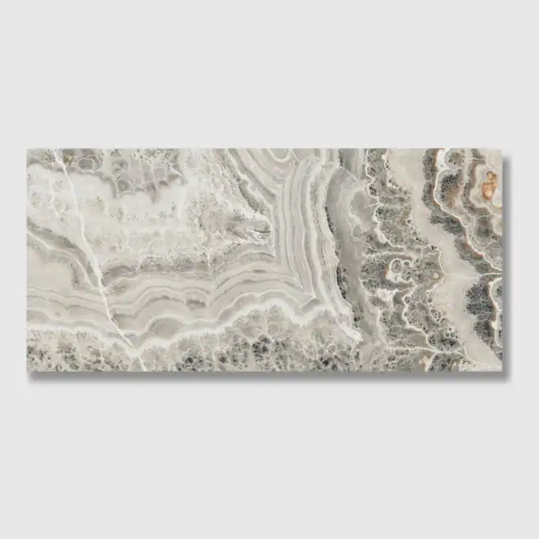 glossy marble effect porcelain tile