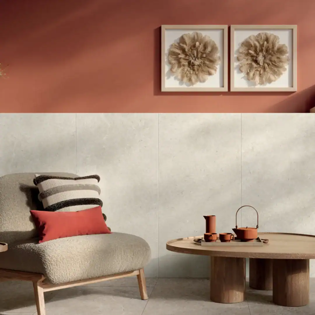 ivory stone effect porcelain tile