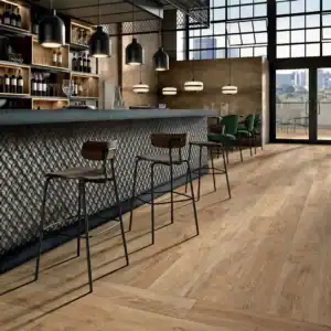 cream porcelain wood effect tile