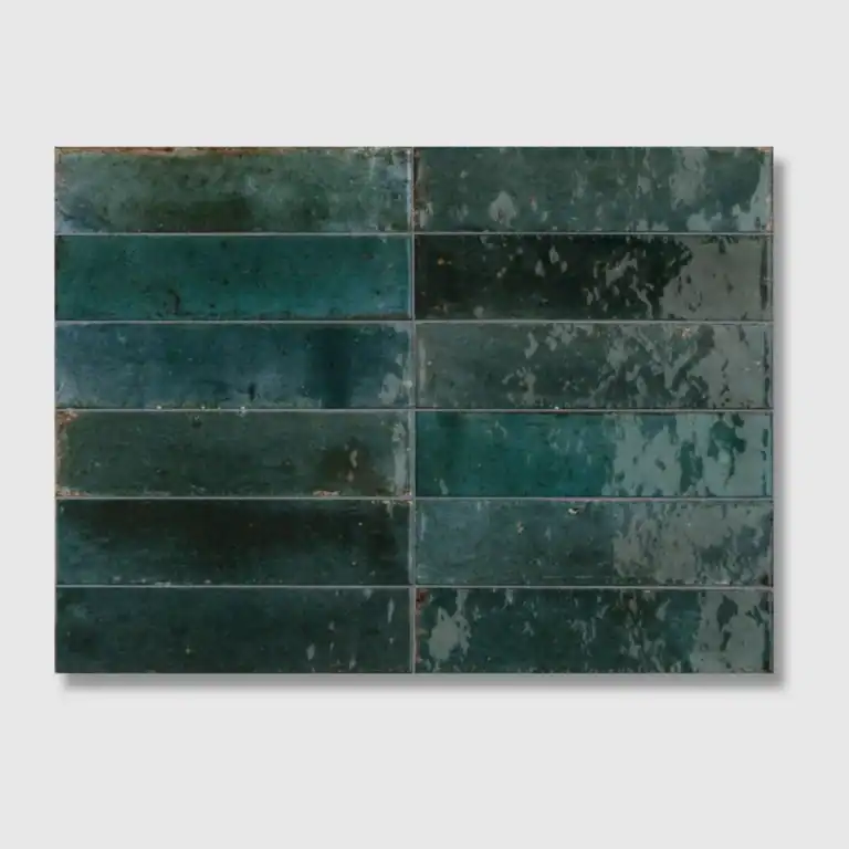 blue handmade effect porcelain tile