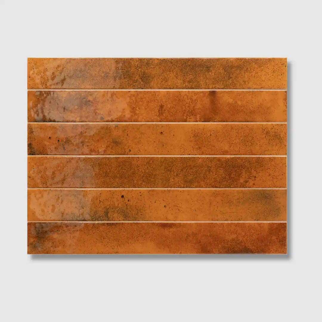 ginger glossy ceramic tile