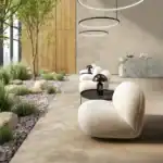 beige stone effect porcelain tile