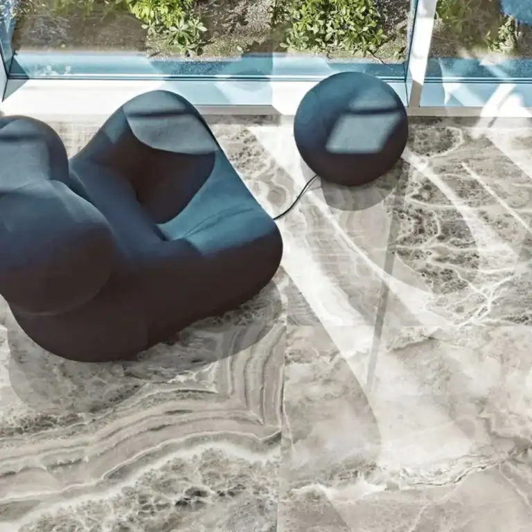 marble effect matt porcelain tile