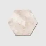hexagonal cream porcelain tile