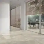 beige veined stone tile