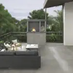 grey industrial concrete effect tile