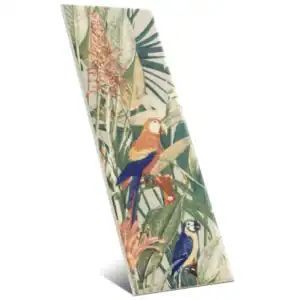 tropical patterned ceramic wall tile