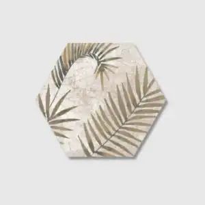 Hexagonal Patterned Leaves Tile