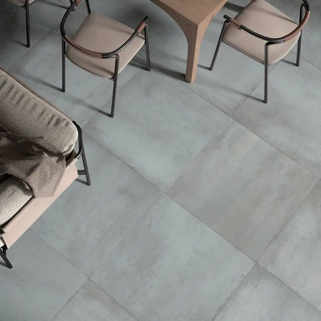 aged grey metal effect tile