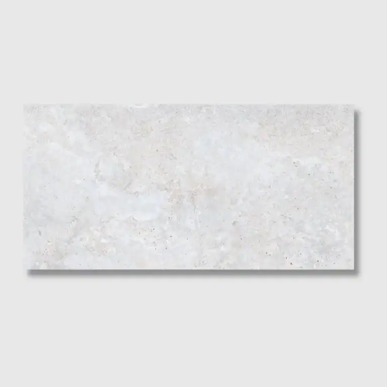 white natural stone effect tile