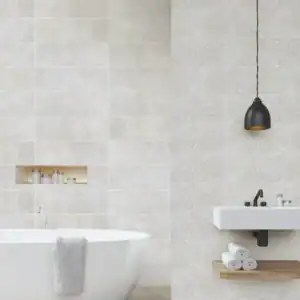 light grey stone wall tile