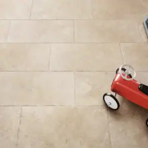 khaki stone-look tile