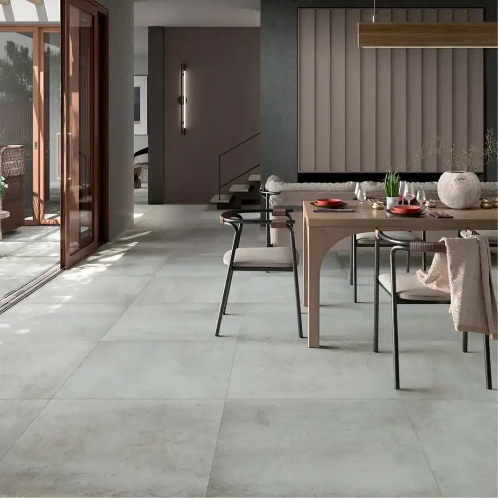 aged grey metal effect tile