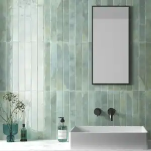 aqua glossy ceramic tile