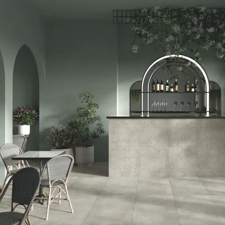 light industrial concrete effect tile