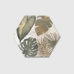 Hexagonal Patterned Leaves Tile