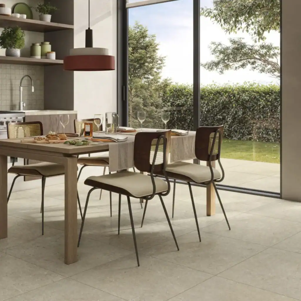 taupe stone effect floor tile