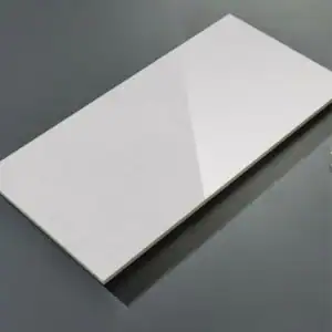 white polished porcelain wall tile