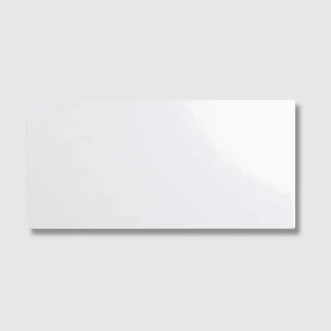 white polished porcelain wall tile