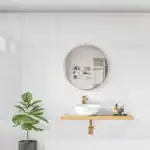 white polished porcelain wall tile