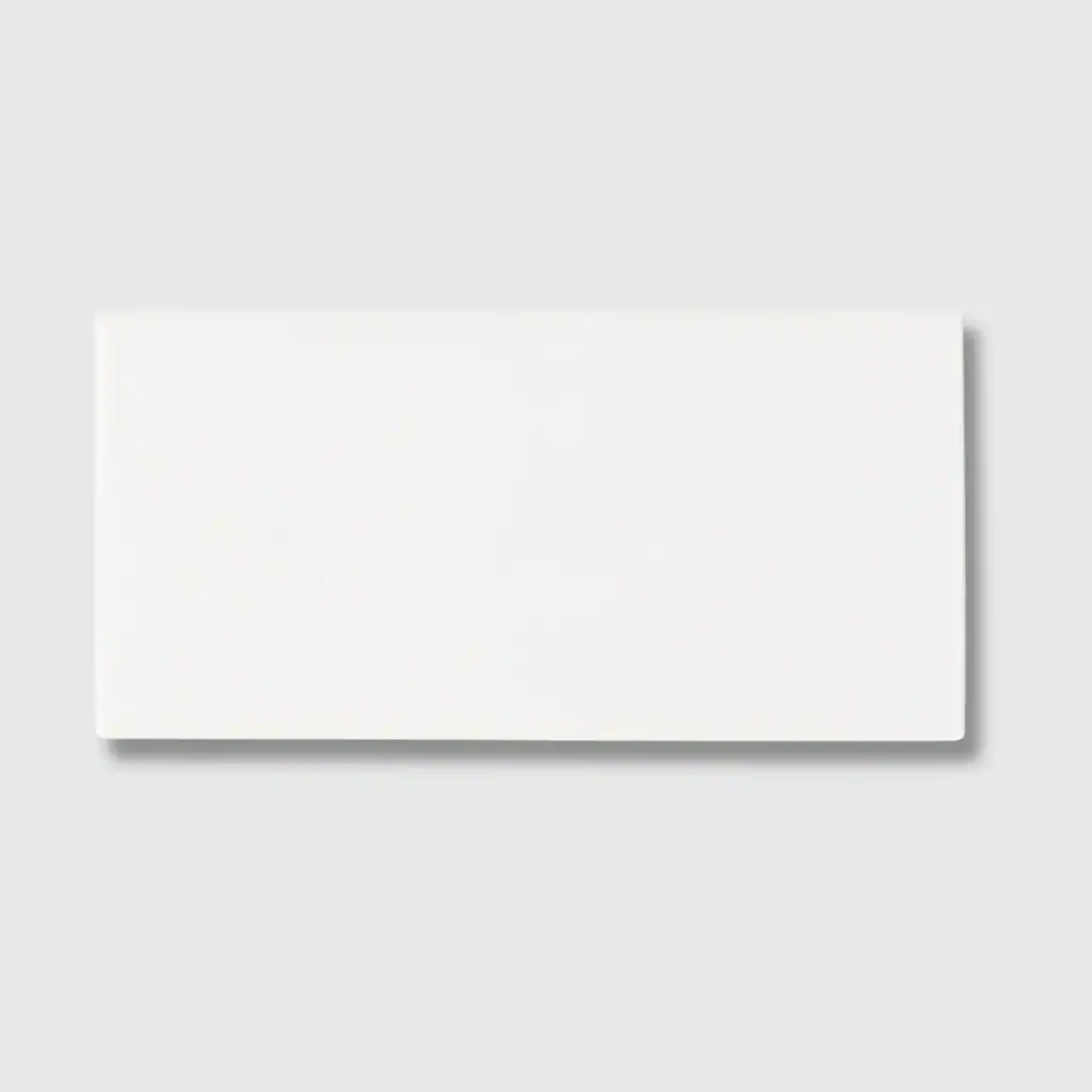 white matt porcelain wall tile