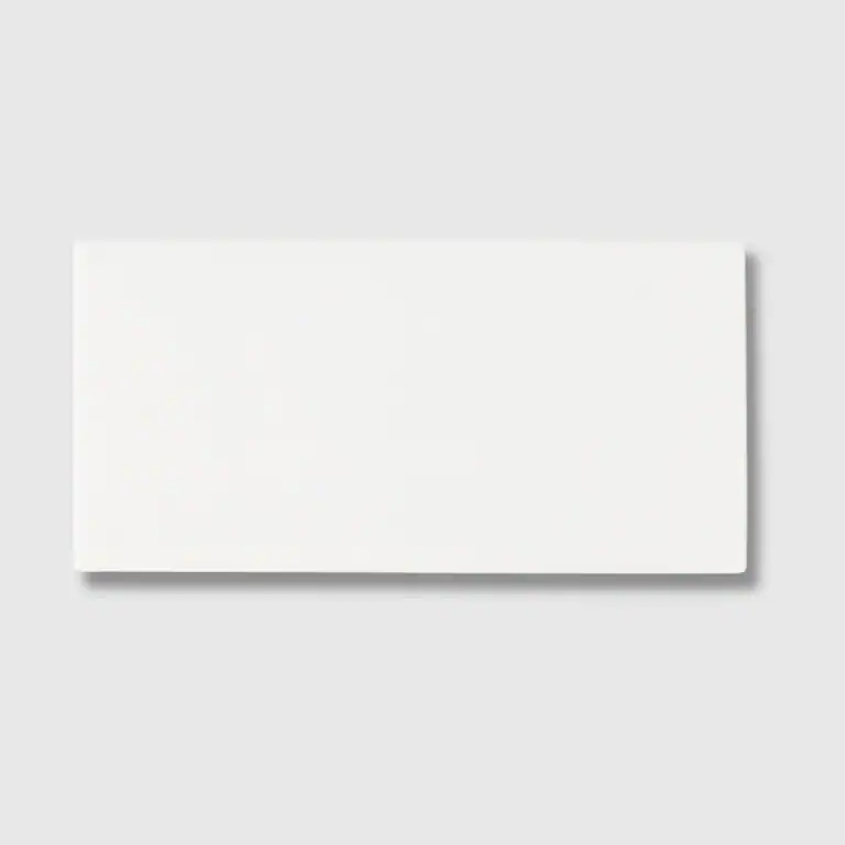 white matt porcelain wall tile