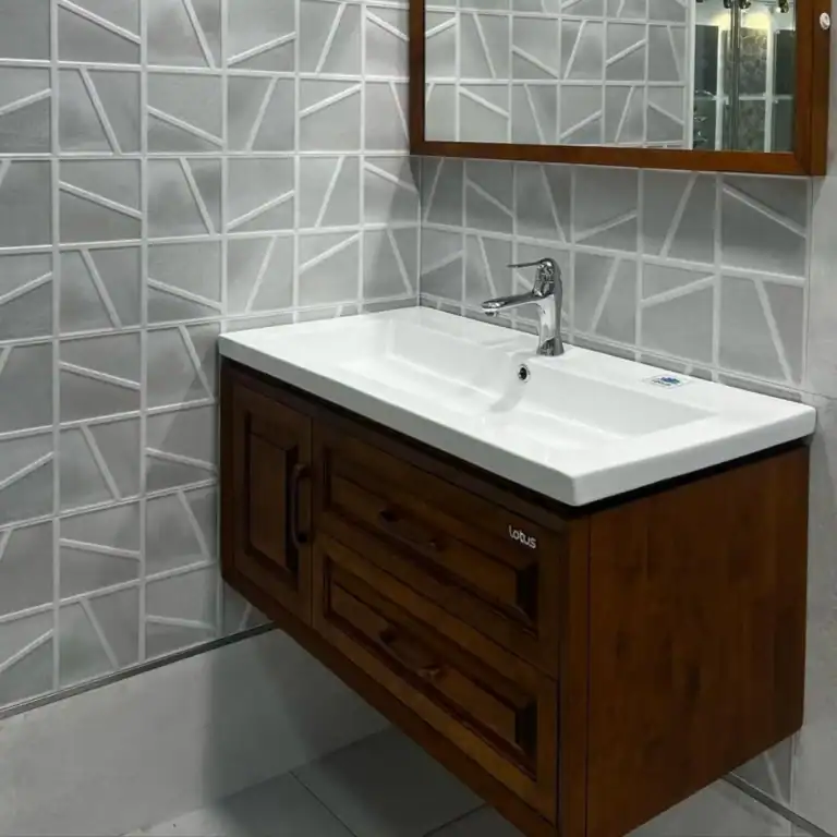 grey patterned ceramic wall tile