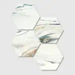 Blue Marble Hexagonal Tile