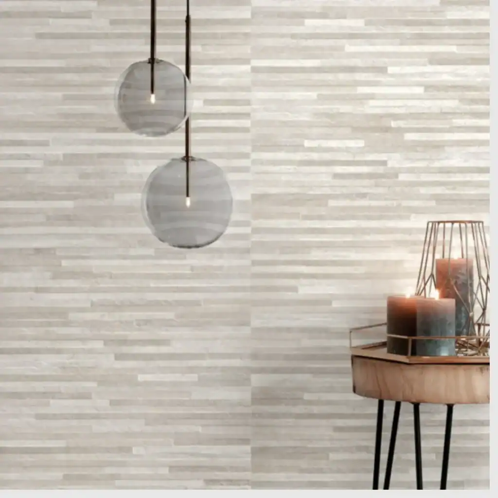 silver textured stone tile