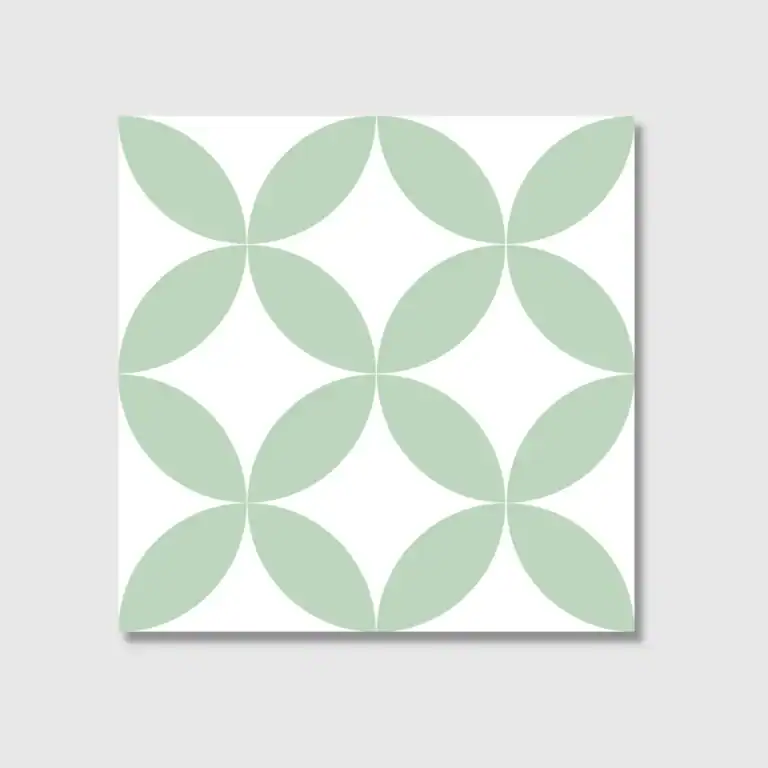 Mint Patterned Wall Tile