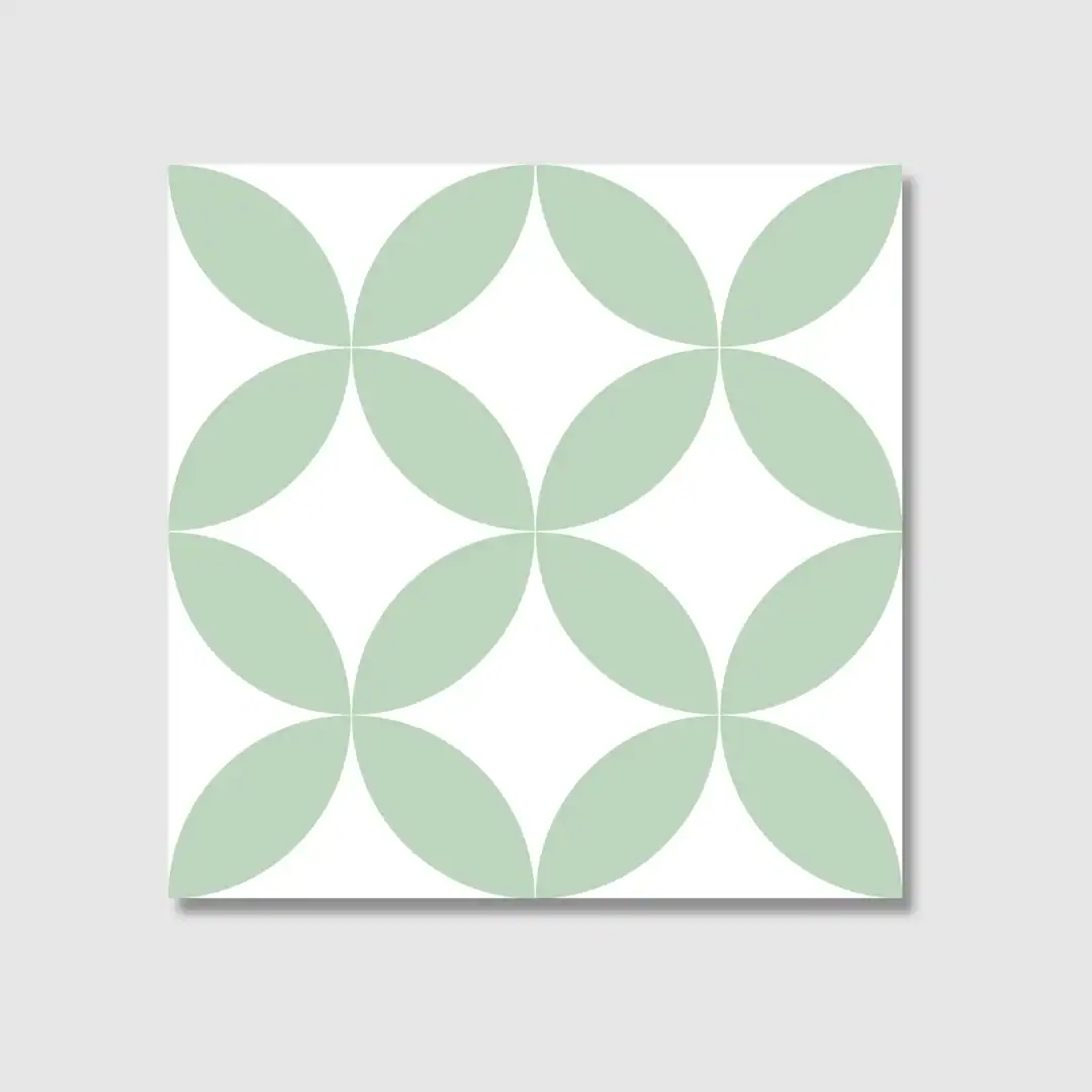Mint Patterned Wall Tile