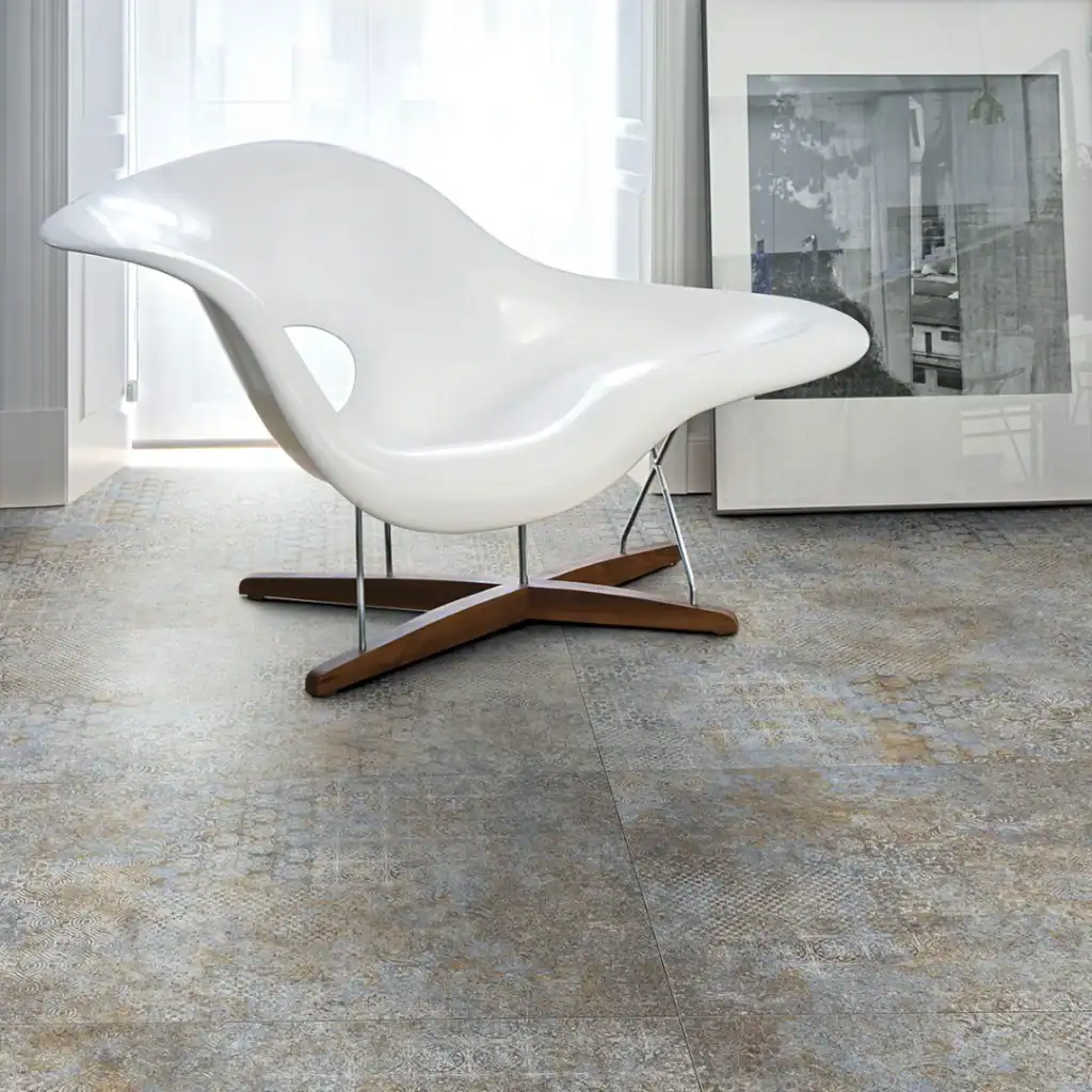 rustic Moroccan patterned tile