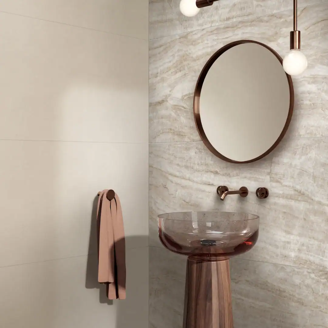 Plain Alabaster porcelain tile