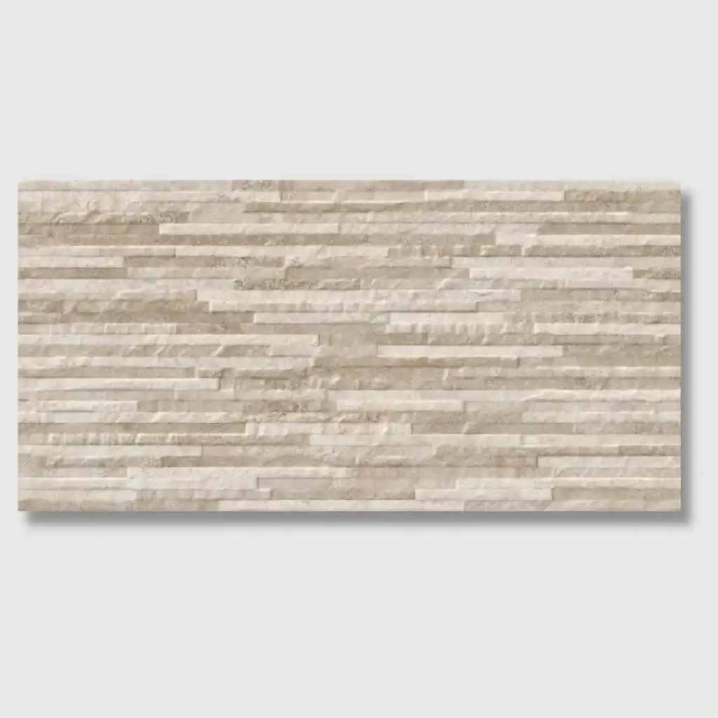 beige stone effect decorative tile