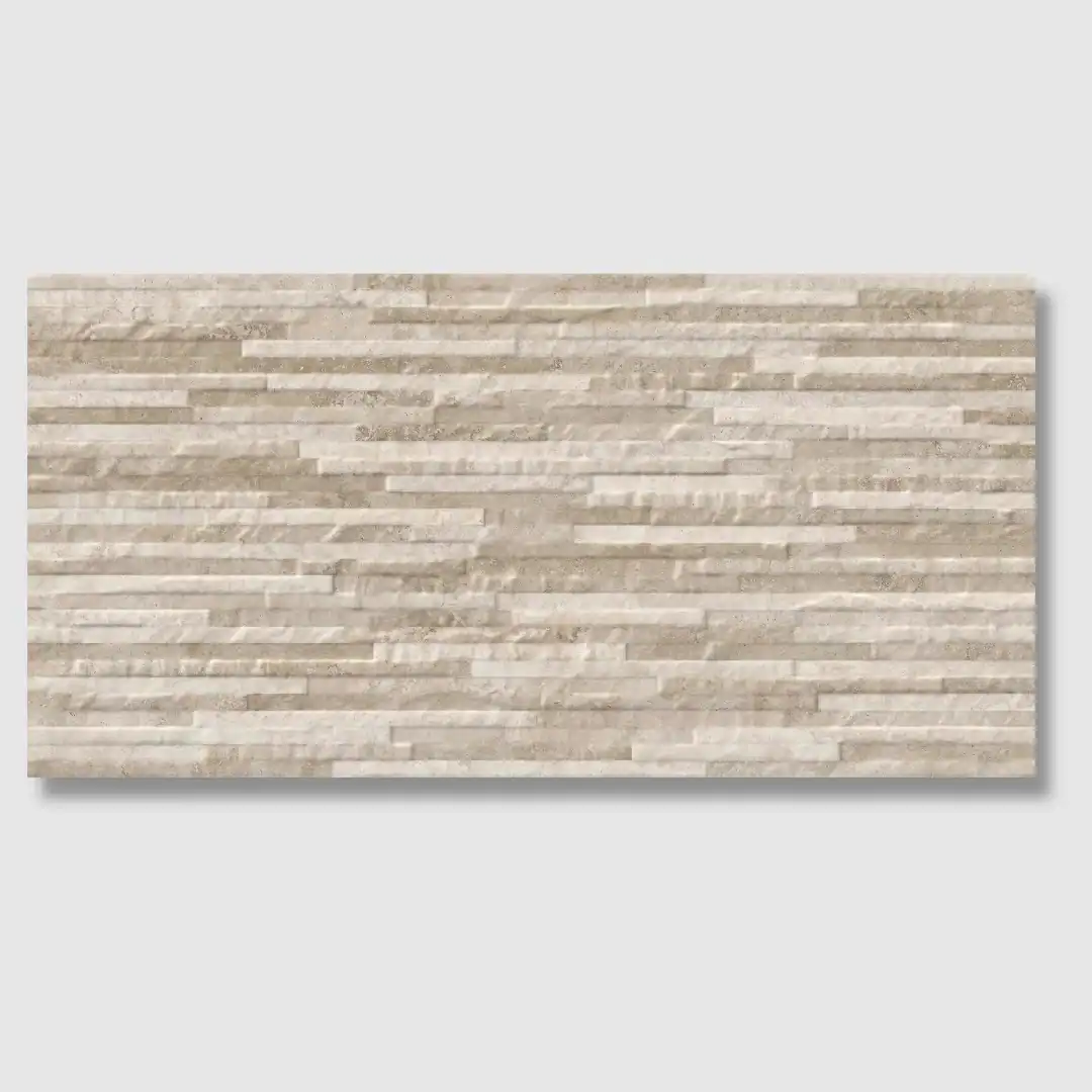 beige stone effect decorative tile