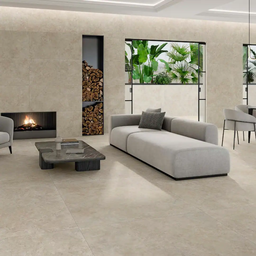 beige stone effect wall tile
