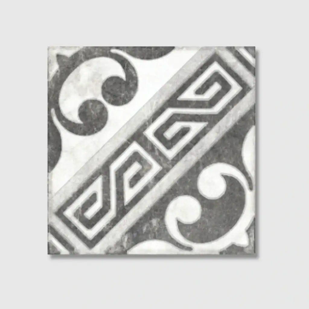 Victorian patterned porcelain tile